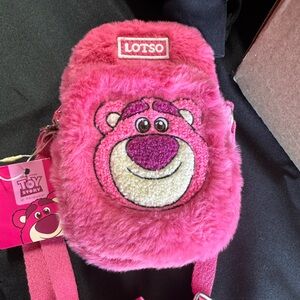 Pink Plush Kids Backpack